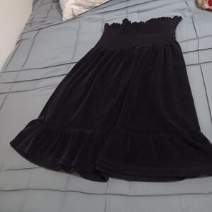 Strapless Black and Gray Dress